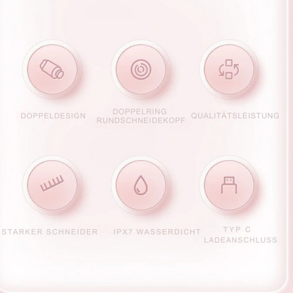 GlowTrim™ – Der sanfte Rasierer, den Frauen lieben (2-in-1 Design)