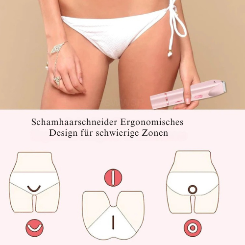 GlowTrim™ – Der sanfte Rasierer, den Frauen lieben (2-in-1 Design)